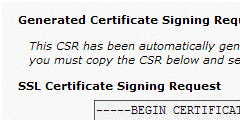 Vi se vor afisa CSR-ul si informatiile asociate